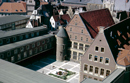 Münster: Blick auf das Rathaus zu Münster (Mitte) und das Stadtweinhaus (rechts) vom Hochhaus der Stadtverwaltung, um 1968 / Münster, LWL-Medienzentrum für Westfalen / J. Gärtner Münster: Blick auf das Rathaus zu Münster (Mitte) und das Stadtweinhaus (rechts) vom Hochhaus der Stadtverwaltung, um 1968 / Münster, LWL-Medienzentrum für Westfalen / J. Gärtner