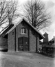 Altes Spritzenhaus mit dem Steigerturm auf dem Hof der Mädchenschule Raesfeld, um 1930 / Münster, LWL-Medienzentrum für Westfalen/I. Böckenhoff