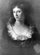 Langer, Peter von: Magdalene Wilhelmine Friederike, geb. Gräfin von Wallmoden-Gimborn (1772-1819), Ehefrau des Freiherrn vom Stein, 1793 (Ausschnitt) / Privatbesitz / Dortmund, Horst Appuhn