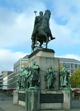 Köln, Heumarkt: Reiterstandbild für den preußischen König Friedrich Wilhelm III. (03.08.1770-07.06.1840, reg. 1797-1840) von Gustav Blaeser (09.05.1813-20.04.1874), nach dessen Tod fertiggestellt von Alexander Calendrelli (09.05.1834-26.05.1903) und Rudolf Schweinitz, 2007 / Leverkusen, Stephan Laux