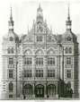 Moll, H.: Münster, Mauritztor/Fürstenbergstraße: Mittelbau der Hauptfront des Landeshauses der Provinz Westfalen, Entwurfszeichnung?, erbaut 1898-1901, 1899 / Münster, LWL-Bau- und Liegenschaftsbetrieb / Münster, Internet-Portal "Westfälische Geschichte"