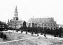 Bochum, Imbuschplatz: Klosterkirche und Waisenhaus am früheren Kaiser-Friedrich-Platz, 1935 / Bochum, Presse und Informationsamt