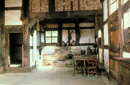 Die Küche In der Leibzucht des lippischen Meierhofes im Westfälischen Freilichtmuseum Detmold / Detmold, Westfälisches Freilichtmuseum