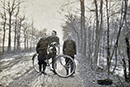 Zeitzeuge Josef mit Fahrrad, Max-Klemens-Kanal, St. Arnold / Rheine-Mesum, Josef Bednorz