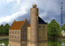 Gelsenkirchen: Rekonstruktion von Schloss Horst: die Ausbaustufe der Steinburg 15. / 1. Hälfte 16. Jh. (Phase 4) / Münster, Westfälisches Museum für Archäologie/Münster, maßwerke GbR