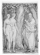 Aldegrever, Heinrich (1502-1555/61): Die Geschichte Adams und Evas, 1540: Gottes Verbot, vom Baum der Erkenntnis zu essen / Soest, Burghofmuseum / Münster, LWL-Medienzentrum für Westfalen / O. Mahlstedt