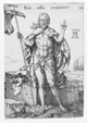 Aldegrever, Heinrich (1502-1555/61): Vom Missbrauch des Glücks, 1549/50: Christus als Friedensbringer / Soest, Burghofmuseum / Münster, LWL-Medienzentrum für Westfalen / O. Mahlstedt