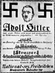 Plakat zur Ankündigung einer Protestveranstaltung der "National-Sozialistischen Freiheitsbewegung, Kreisverein Münster", am 29.11.1924 in Münster gegen die weitere Inhaftierung Adolf Hitlers