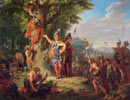 Tischbein d. Ä., Johann Heinrich (1722-1789): Der Triumph Hermanns nach seinem Sieg über Varus / Bad Pyrmont, Museum im Schloss/Dauerleihgabe der Stiftung Niedersachsen
