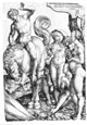 Aldegrever, Heinrich (1502-1555/61): Römische Bürgertugend: Der Todessprung des Marcus Curtius, 1532 / Soest, Burghofmuseum / Münster, LWL-Medienzentrum für Westfalen / O. Mahlstedt