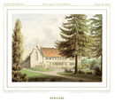 Menzler, H. [nach Henrich Deiters]: Rheine: Schloss Bentlage von Westen, 1866/1867 / Münster, Westfälisches Landesmuseum für Kunst und Kulturgeschichte / Münster, Westfälisches Landesmuseum für Kunst und Kulturgeschichte