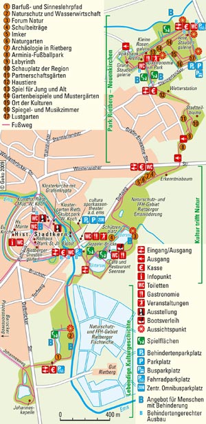 Landesgartenschau-Gelände und historischer Stadtkern Rietbergs