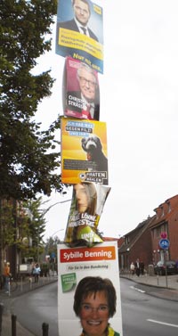 Plakatmast in Münster-Roxel