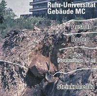 Findling an der Ruhr-Universität Bochum in 150 m NN
