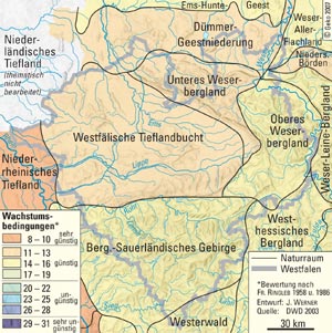 Phänogeographische Naturraum-Wertigkeit im extrem warmen Jahr 2003