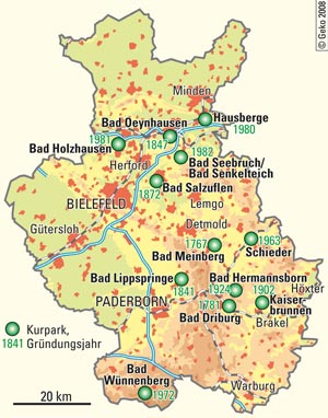Kurparks in Ostwestfalen-Lippe