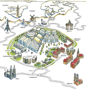 Wissenschafts- und Forschungseinrichtungen stehen im Mittelpunkt