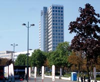Harenberg City Center, im Vordergrund der zukünftige Standort des DFB-Fußballmuseums Harenberg City Center, im Vordergrund der zukünftige Standort des DFB-Fußballmuseums