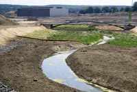 Naturnahe Emscher am Nordrand des zukünftigen Sees