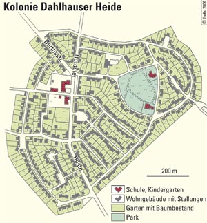 Kolonie Dahlhauser Heide in Bochum-Hordel, erbaut zwischen 1906 und 1915