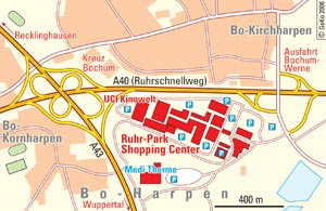 Lageplan Ruhr-Park in Bochum