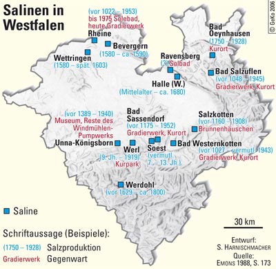 Salinen in Westfalen