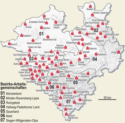 Mitgliedssparkasssen im Sparkassenverband Westfalen-Lippe