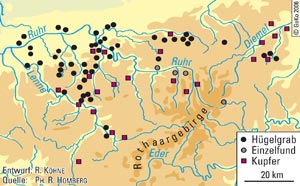 Hügelgräberbronzezeit und Kupfervorkommen