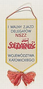 Solidarnosc-Wimpel der Zeche Pokoj