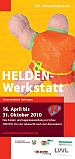 Deckblatt des Faltblattes HELDEN-Werkstatt