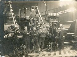 Historische Bild aus der Gebläsehalle der Henrichshütte