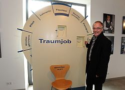Dirk Zache am Glücksrad.