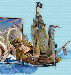 Klappbuch Schiff