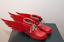 Eine von der antiken Sagenwelt inspirierte Erfindung: Flügelschuhe