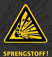 Auf dem Foto ist ein Warndreieck mit der Unterschrift 