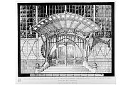 Der zeitgenössische Stich des Architekten Bruno Möhring zeigt das Portal der Maschinenhalle mit dem ursprünglichen baldachinartigen Dach. Foto: LWL